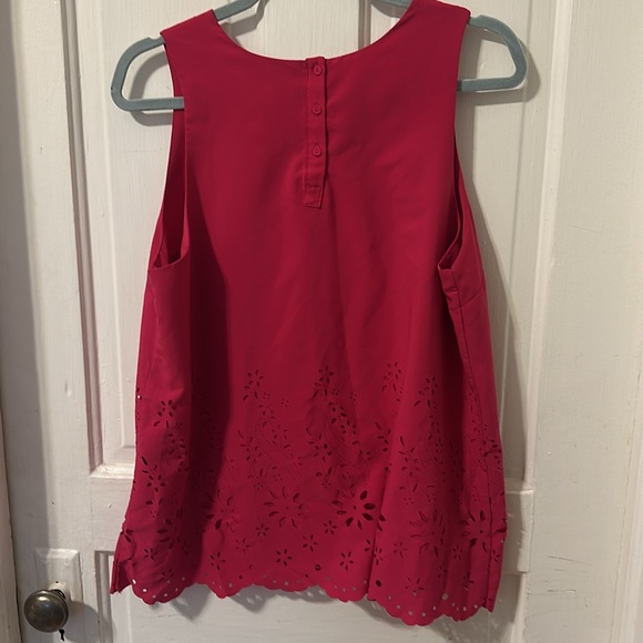 Pink Eyelet Tank Top - Picture 2 of 2